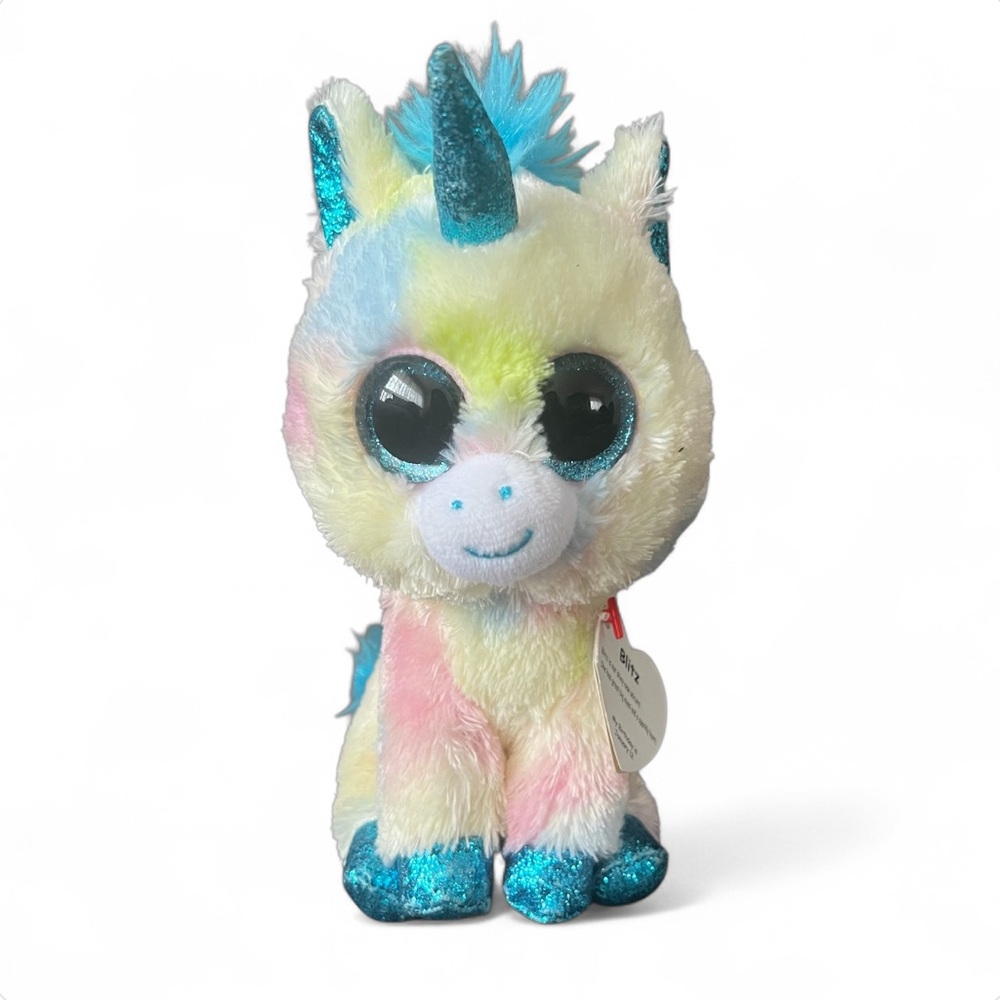 Ty Beanie Boo “Blitz” the Multi Coloured Unicorn (6 inch)